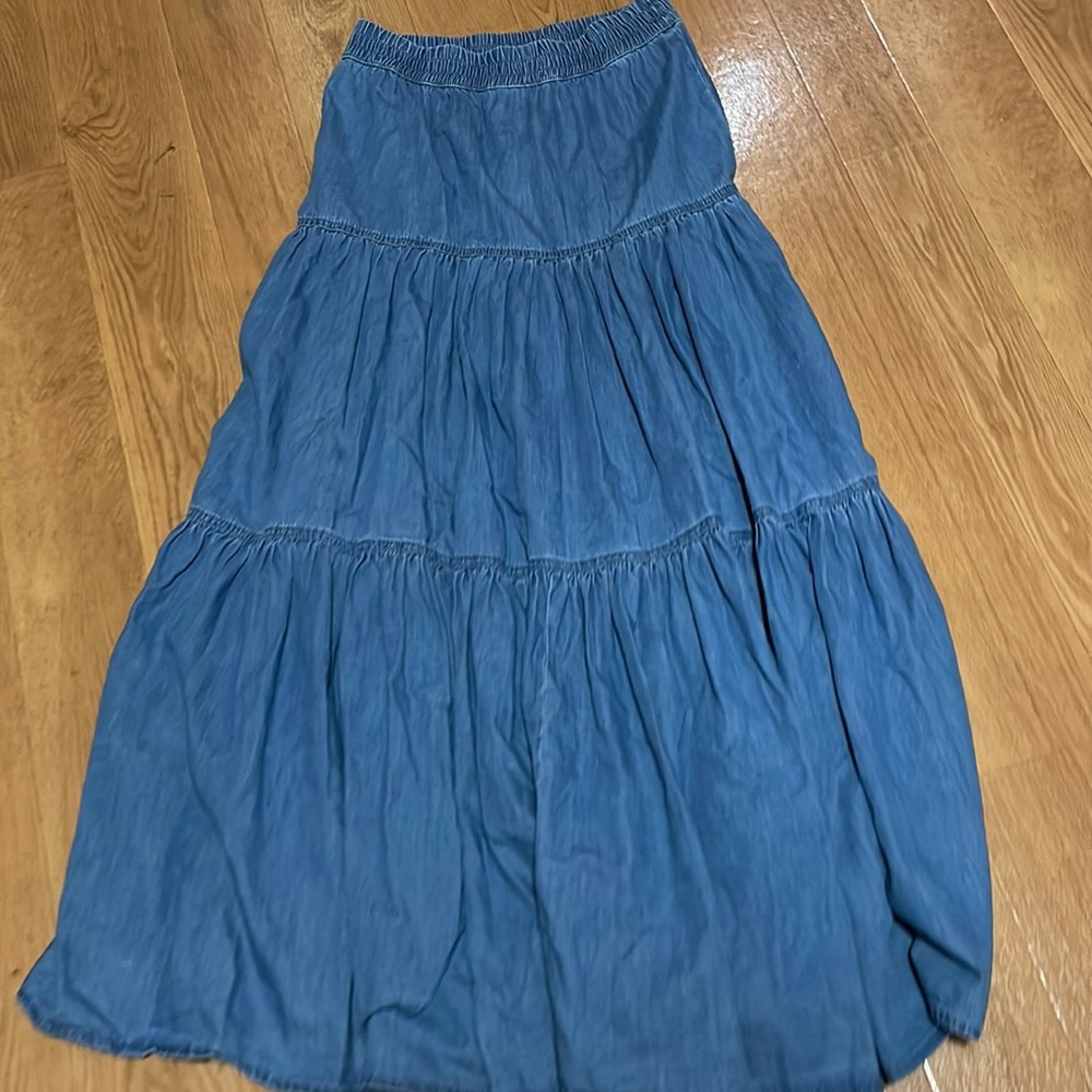 Maxi jean skirt